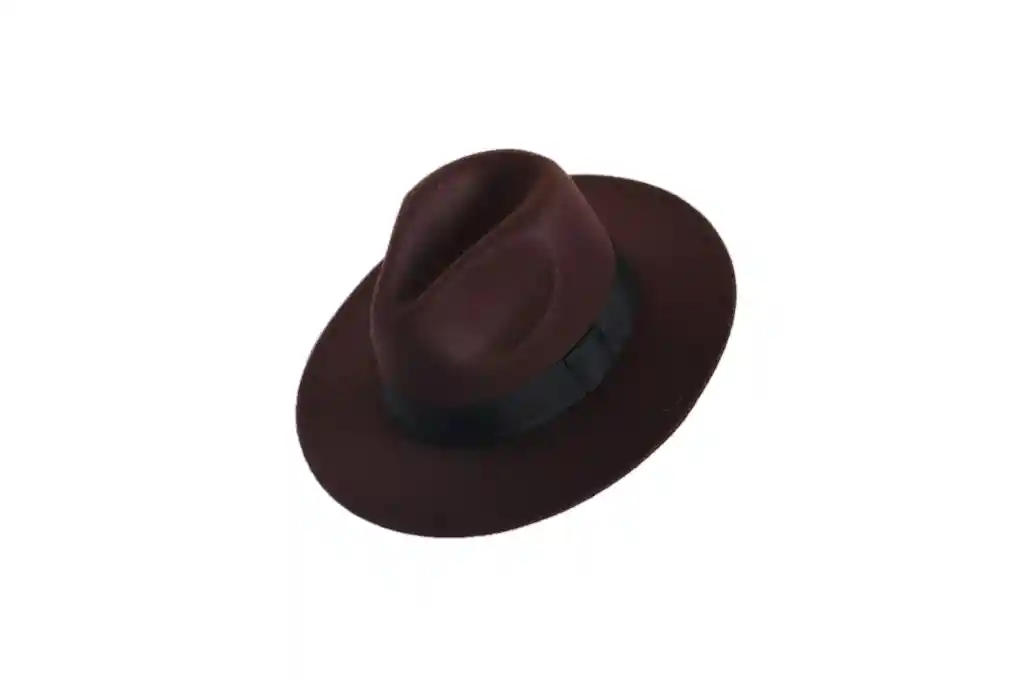 Sombrero Fedora Paño Ajustable C-marron