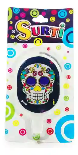 Vela Catrina 8 X 5 Cm Halloween