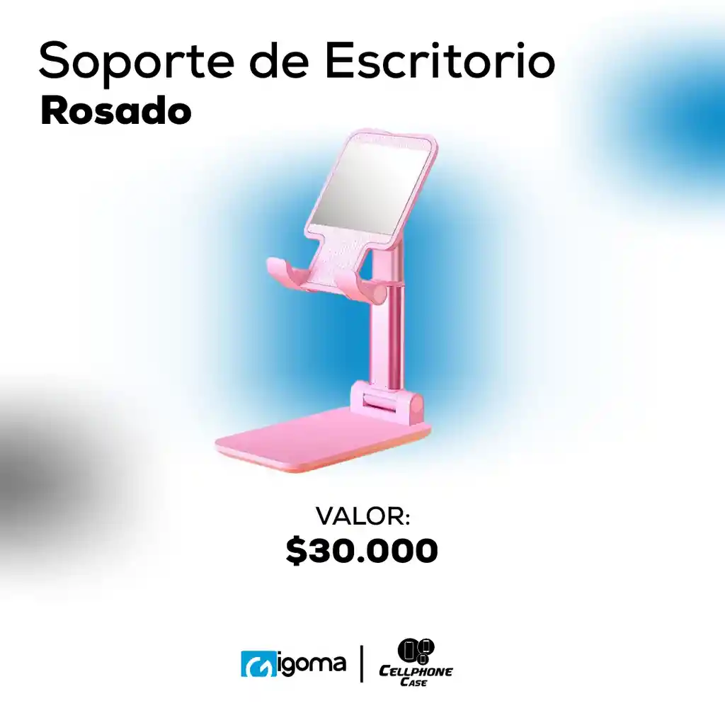 Soporte De Escritorio Rosado