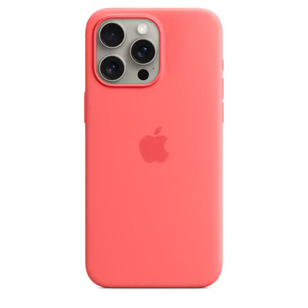 Silicone Case Naranja Iphone 15 Pro Max