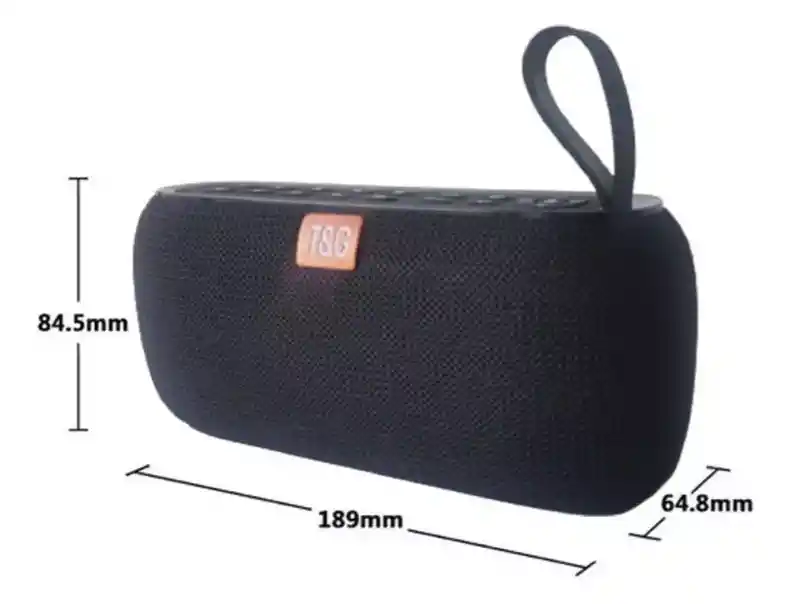Parlante Bluetooth Fm Reloj Tg 177 Micro Sd Usb Recargable
