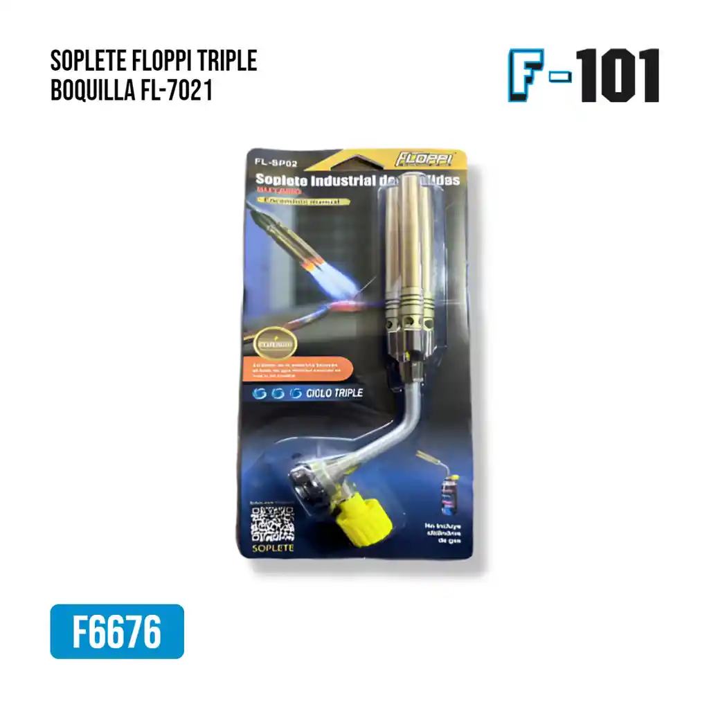 Soplete Floppi Triple Boquilla Fl-7021