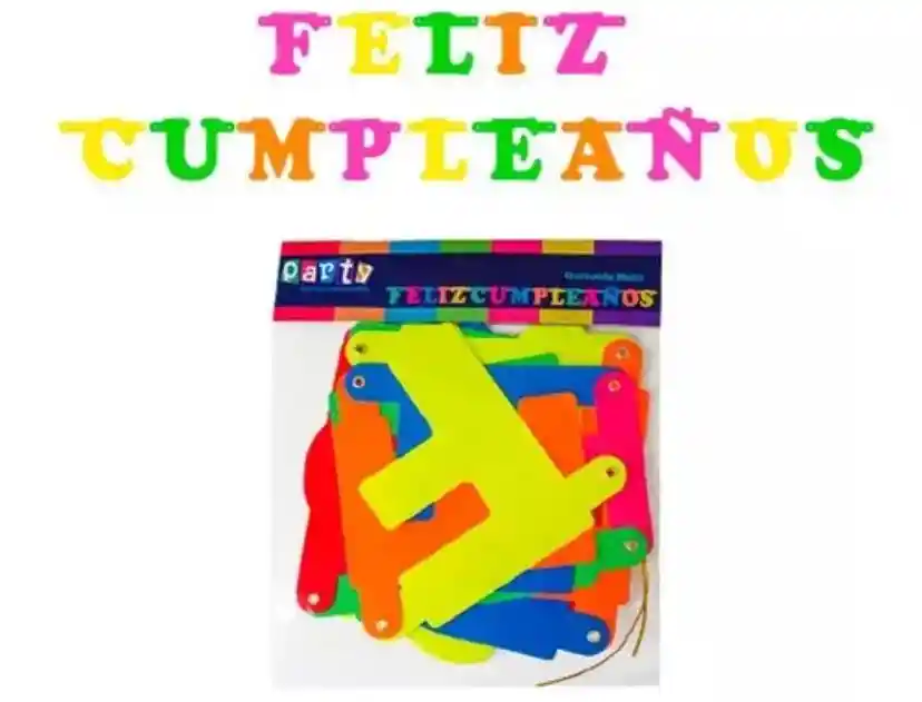 Guirnalda Feliz Cumpleaños Letra