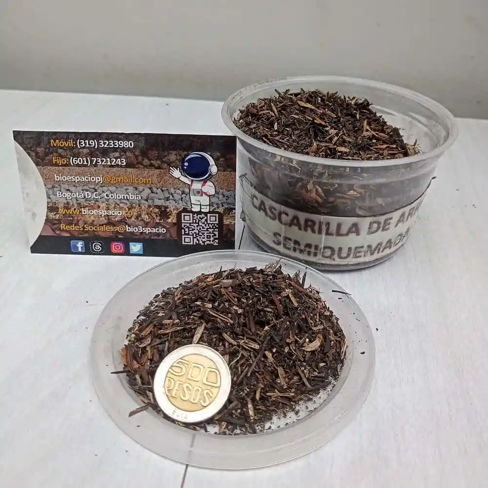 Cascarilla De Arroz Semiquemada 1 Kilo