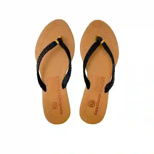 Calzado Zapato Mujer Casual Sandalia Dama Karla Chacon Estela Negro 35