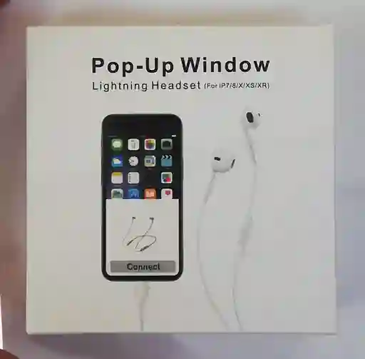 Audifonos Alambrico Lightning Pop-up Window