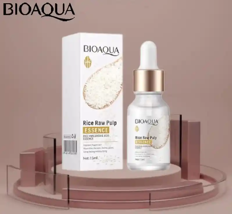 Suero De Ácido Hialurónico Con Esencia De Pulpa Cruda De Arroz Bioaqua, 15 Ml