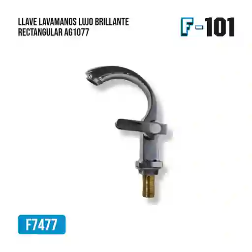 Llave Lavamanos Lujo Brillante Rectangular Ag1077