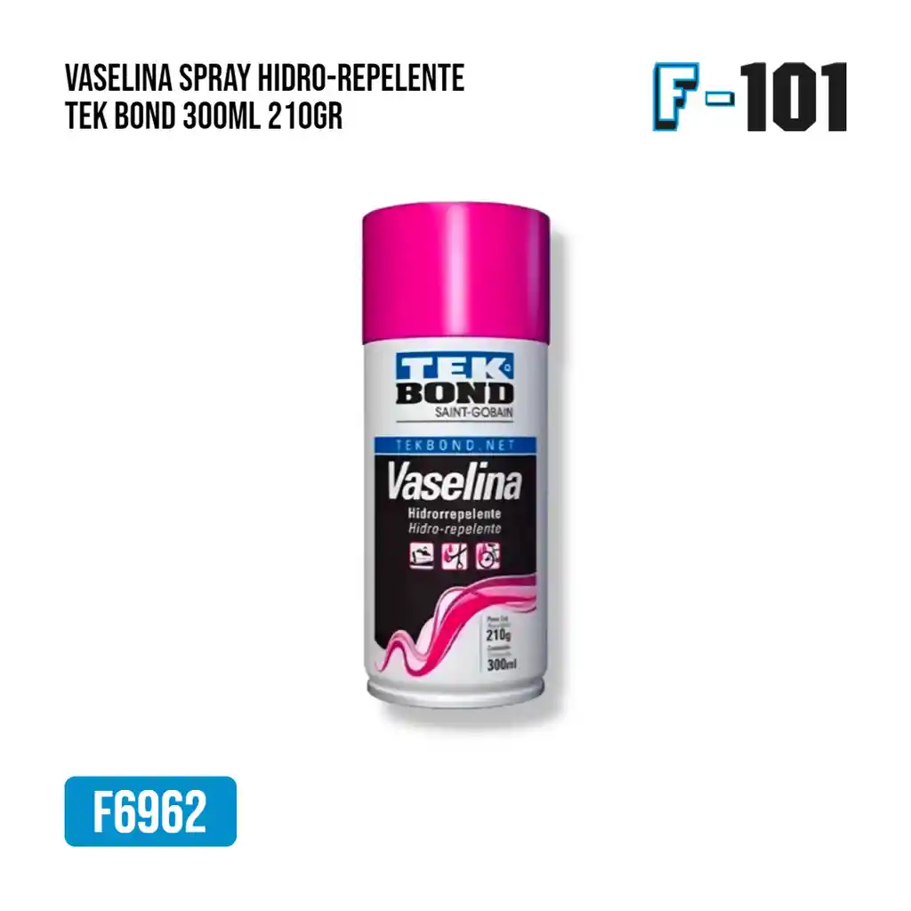 Vaselina Spray Hidro-repelente Tek Bond 300ml/210gr