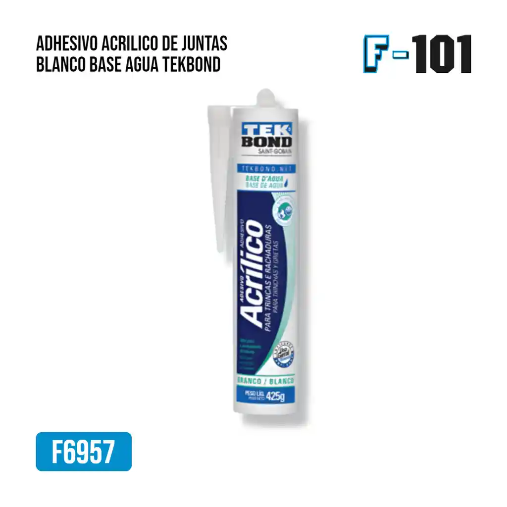 Adhesivo Acrilico De Juntas Blanco 425g/280ml