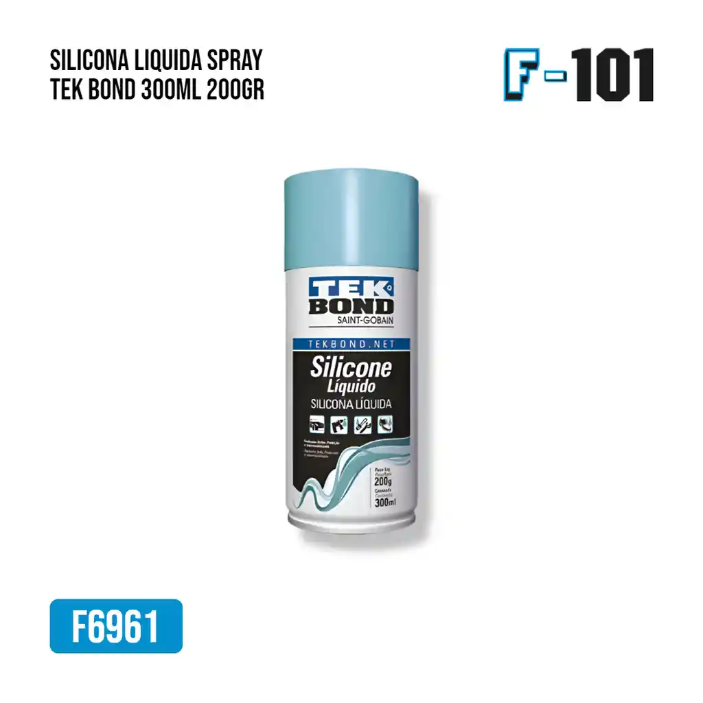 Silicona Liquida Spray Tek Bond 300ml/200gr