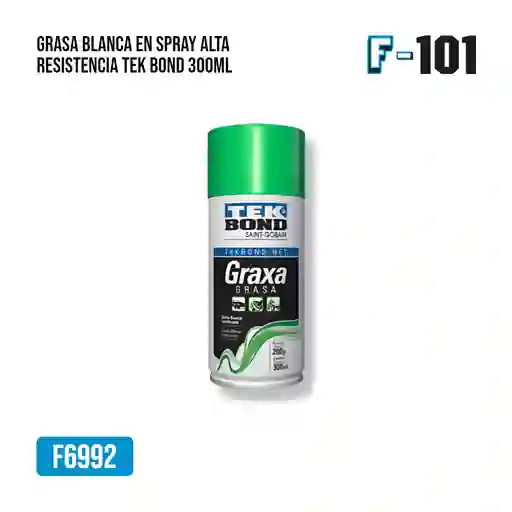 Grasa Blanca En Spray Alta Resistencia Tek Bond 300ml 200g