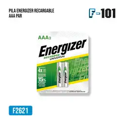 Pila Energizer Recargable Aaa Par