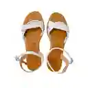 Calzado Zapato Mujer Casual Sandalia Dama Karla Chacon Andrea Blanco 37