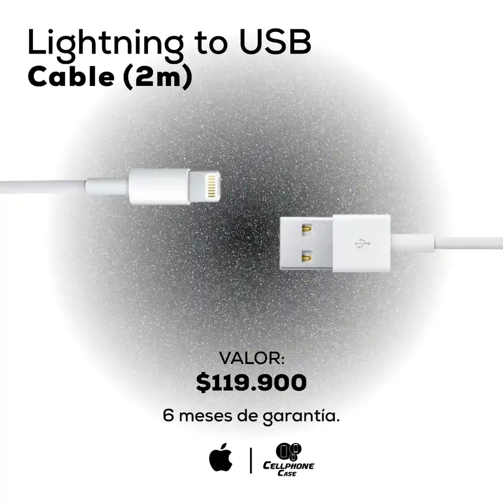 Cable Lightning A Usb 2 Mt Original