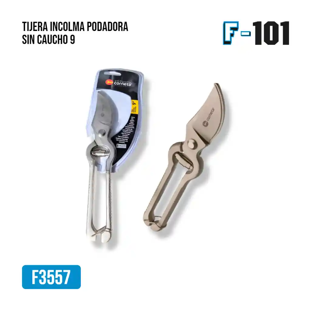 Tijera Incolma Podadora Sin Caucho 9