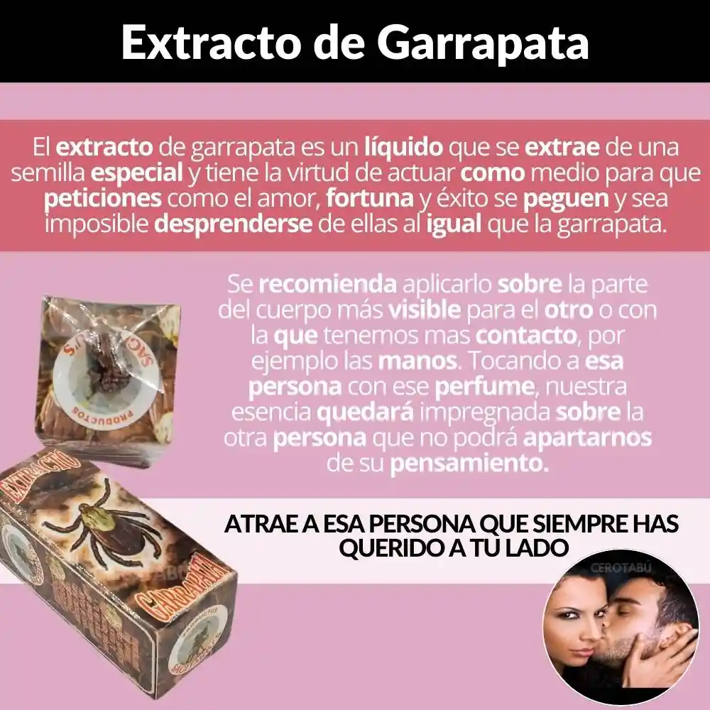 Extracto De Garrapata Amarre Para Parejas