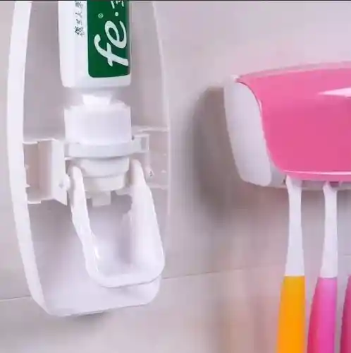 Dispensador De Pasta Dental + Porta Cepillos Organizador