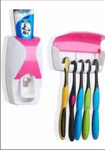 Dispensador De Pasta Dental + Porta Cepillos Organizador