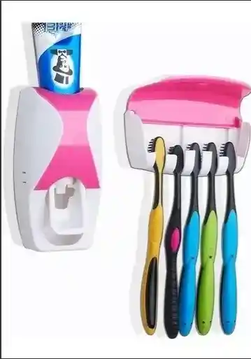 Dispensador De Pasta Dental + Porta Cepillos Organizador