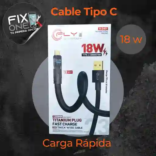 Cable Tipo C Fly 18w