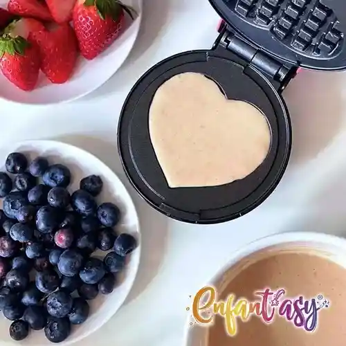 Mini Wafflera Corazon