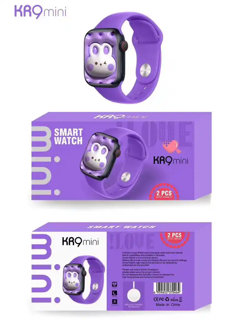 Reloj Inteligente Kr9 Mini Smart Watch