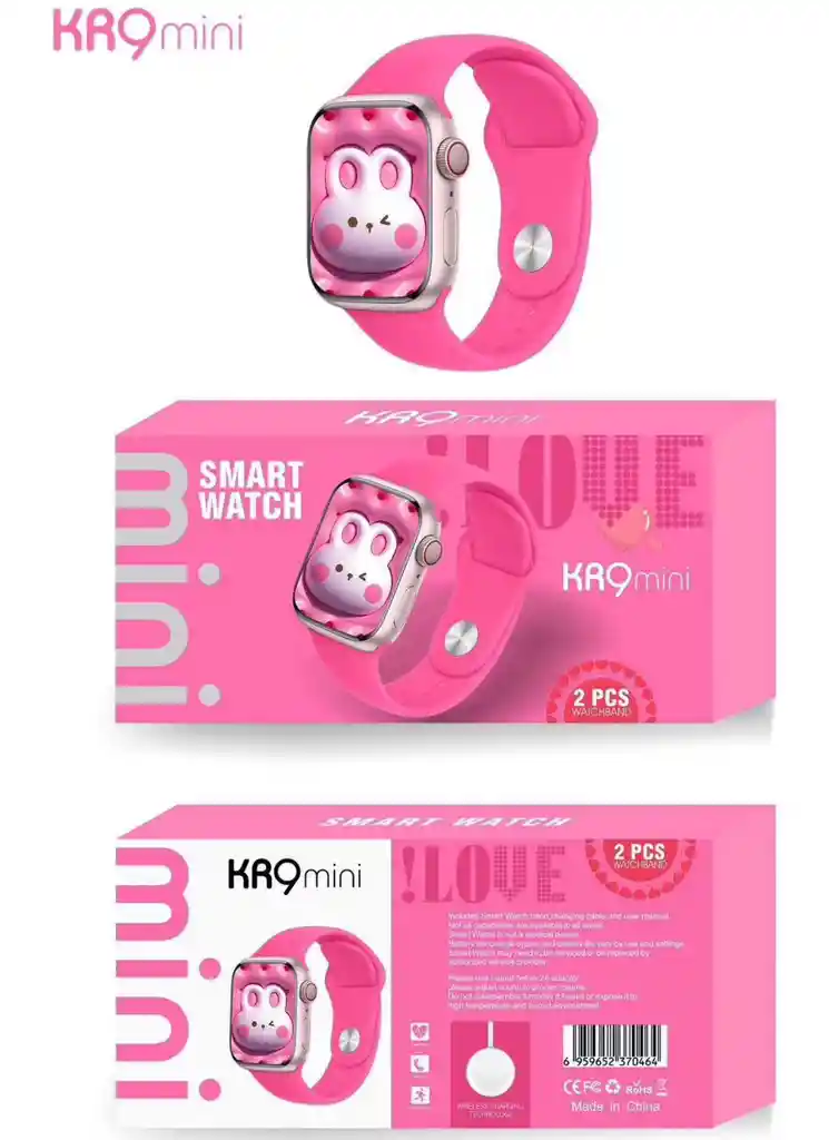 Reloj Inteligente Kr9 Mini Smart Watch