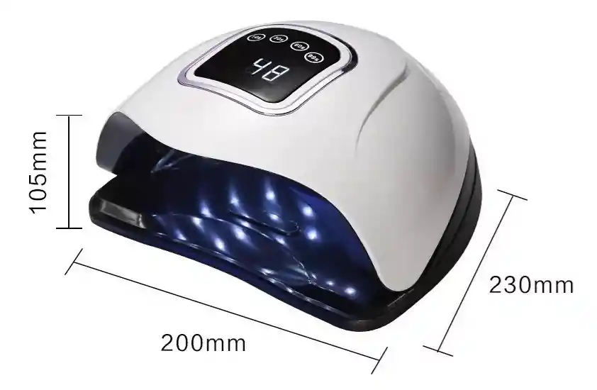 Lampara Led-uv Uñas Profesional Secado Rápido 168 Watts M1
