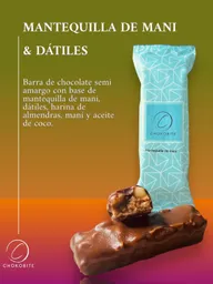 Barra De Chocolate De Mantequilla De Maní Y Crema De Dátiles