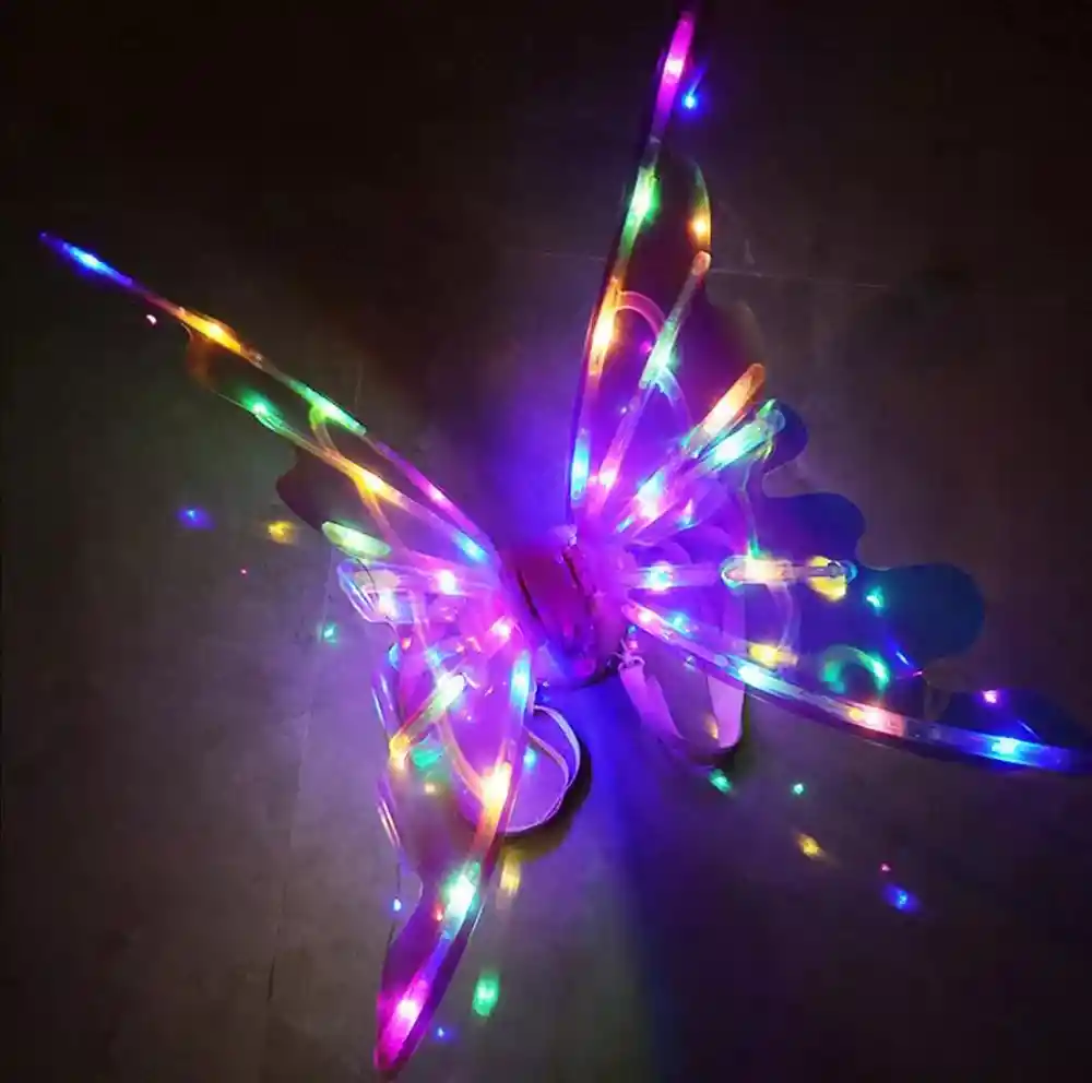 Disfraz De Hada Con Alas De Mariposa Con Luz Led Musicales