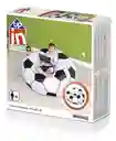 Sillón Inflable Puff Balón De Football Futbol Bestway Color Negro