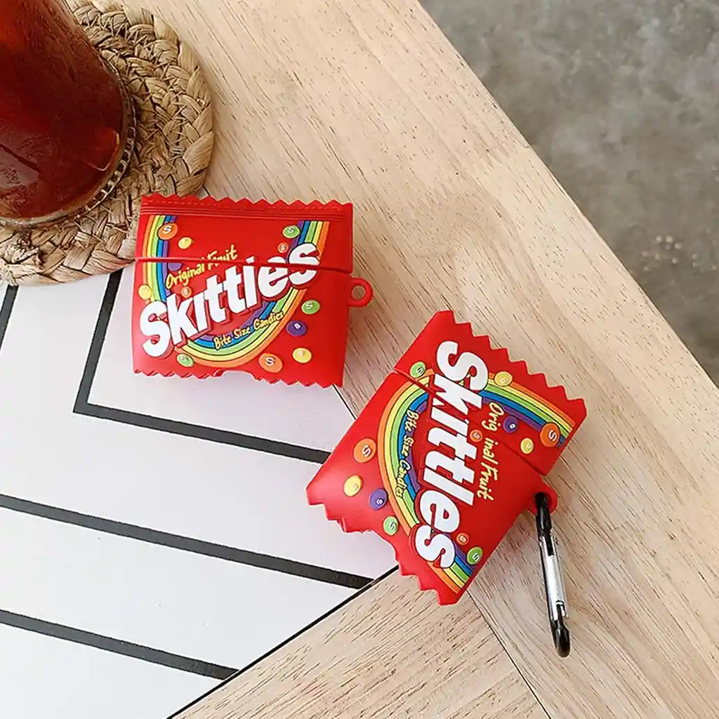 Funda Para Airpods 1-2 Generación Skittles