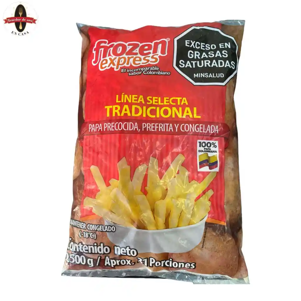 Papa Frozen Express Tradicional Gruesa 2.5 Kg 12*12