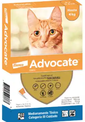 Advocate Gatos Hasta 4 Kg