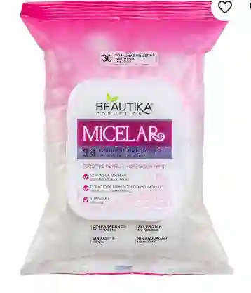 Beautika Toallitas De Limpieza Facial 3 En 1 X 30 Pañitos