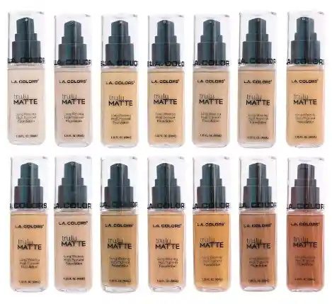 Base Líquida De Maquillaje Truly Matte La Colors Tono 356