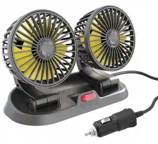 Ventilador Para Carro Doble Con Brazo Extendible De Cigarrera