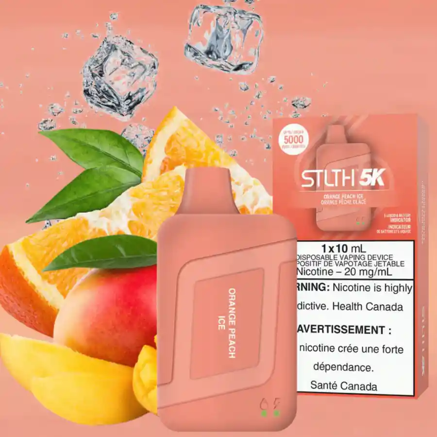 Stlth Orange Peach Ice 5000puff