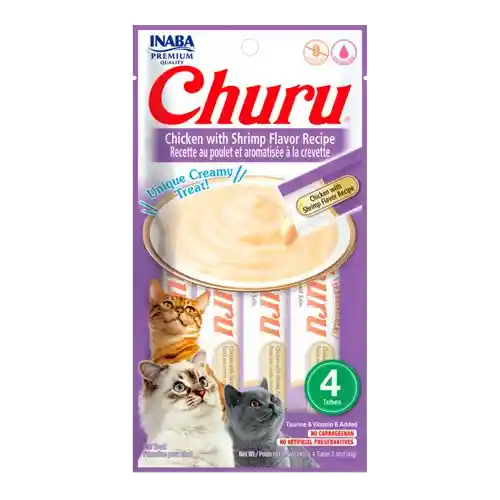 Churu For Cat Chicken With Shrimp Flavor 4un 14 Gr