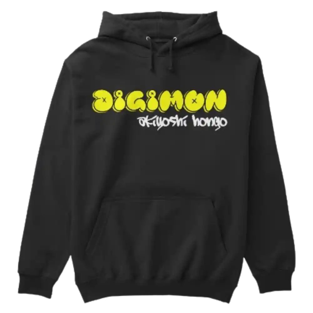 Buzo Con Capota Digimon Graffiti Style Talla Xs