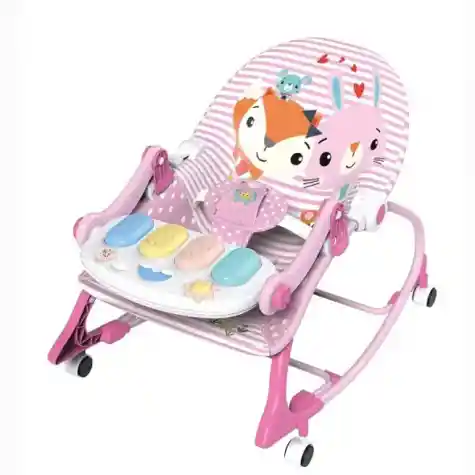 Silla Mecedora Musical Con Ruedas, Piano Musical 7193 Zorrita