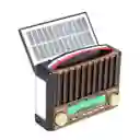 Radio (florencia) Recargable Con Panel Solar Y Potente Reflector (fm/am/bluetooth Y Sw)