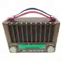 Radio (florencia) Recargable Con Panel Solar Y Potente Reflector (fm/am/bluetooth Y Sw)