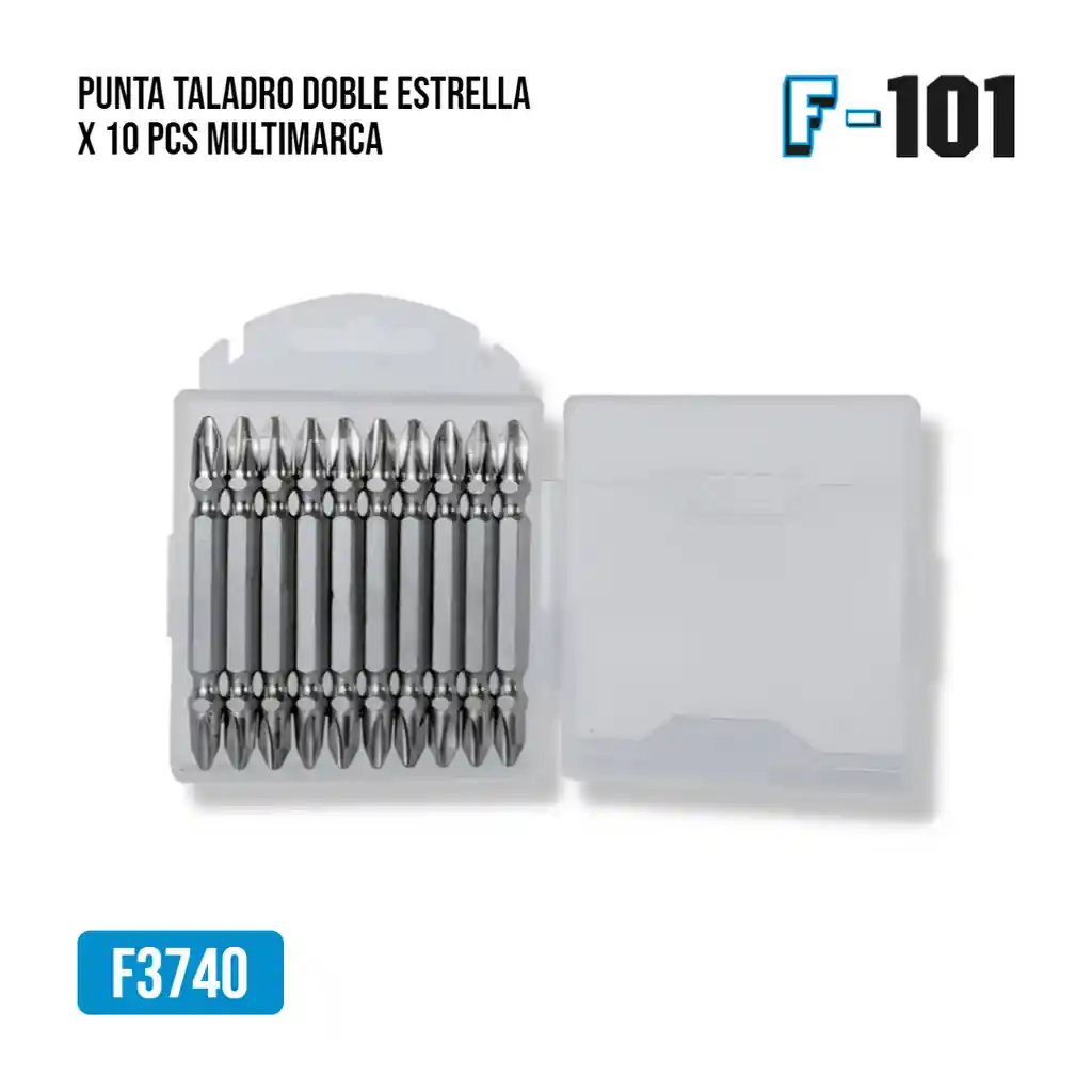 Punta Taladro Doble Estrella X 10 Pcs Economica