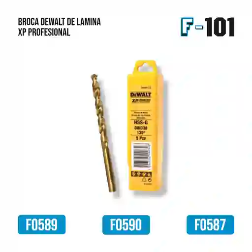 Broca Dewalt De Lamina Xp Profesional 3/32