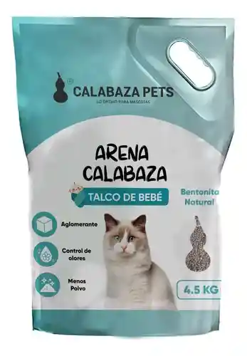 Arena Para Gatos Calabaza Aroma A Talco De Bebe