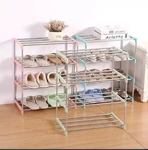 Organizador Ajustable Zapatero Blanco 4 Niveles