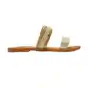 Calzado Zapato Mujer Casual Sandalia Dama Karla Chacon Esther Beige36