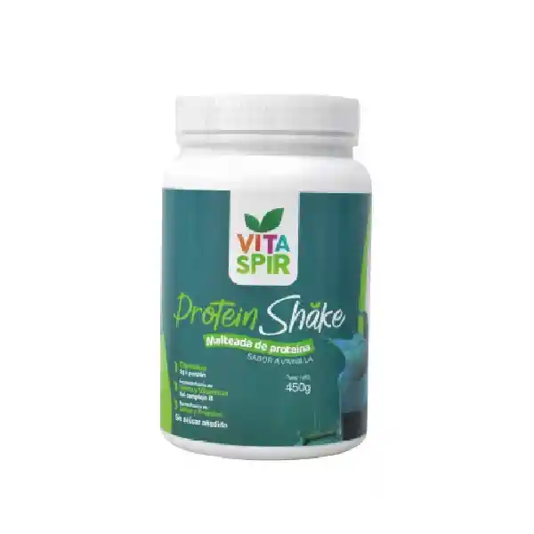 Espirulina Protein Shake Batido Sabor A Vainilla X 450 Gr Vitaspir